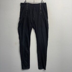 Prairie Underground L Dark Wash Denim Pants Skinny Zip Apron High Rise L